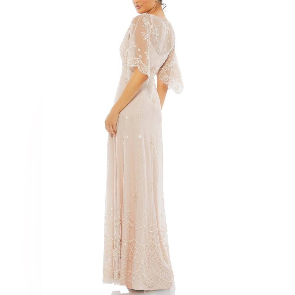 Mac Duggal Blush Pink Embroidered Maxi Dress - Picture 7 of 14